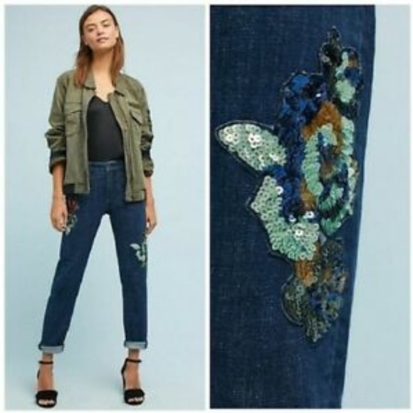 Anthropologie Pilcro Mid-Rise Boyfriend Jeans NWT - Picture 2 of 8